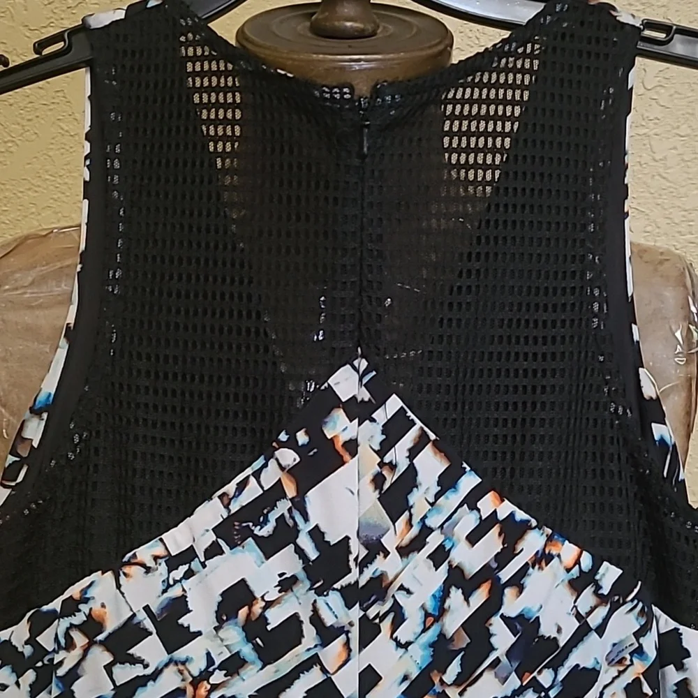 Vince Camuto Geometric Print Wide Leg Jumpsuit Size 0